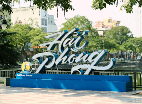 HaiPhong Neon Logo - Hồng Bàng - Hải Phòng