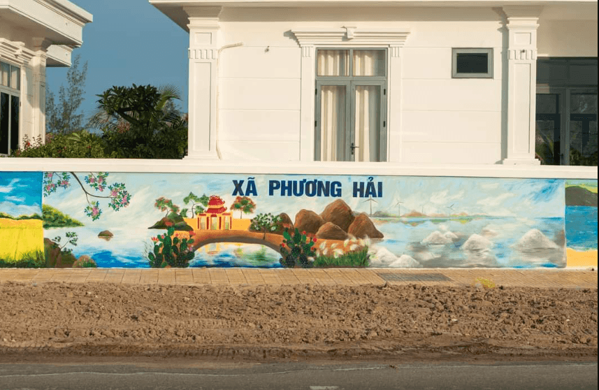 Bức tường tranh bích họa Ninh Hải