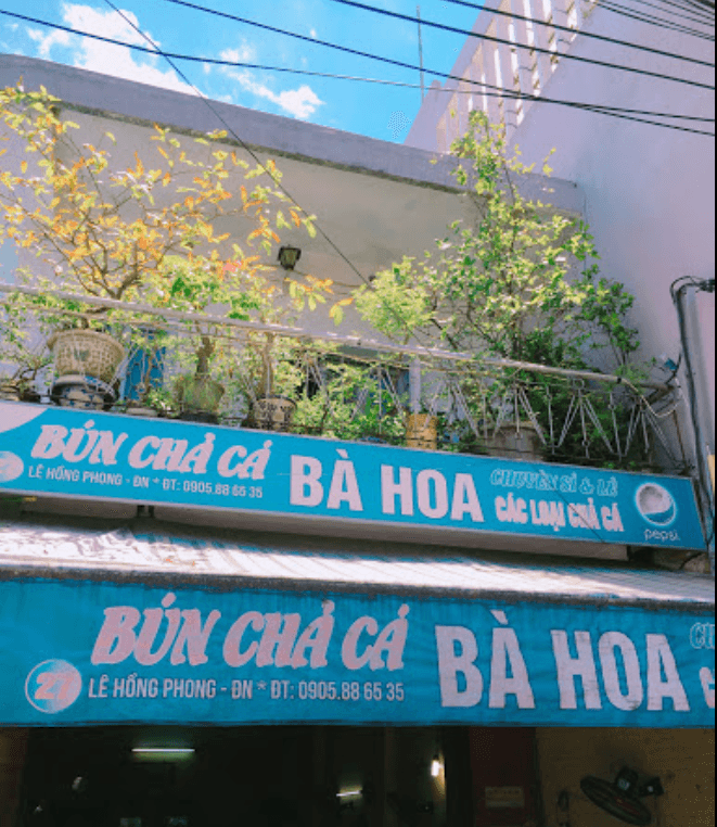Bún chả cá Bà Hoa