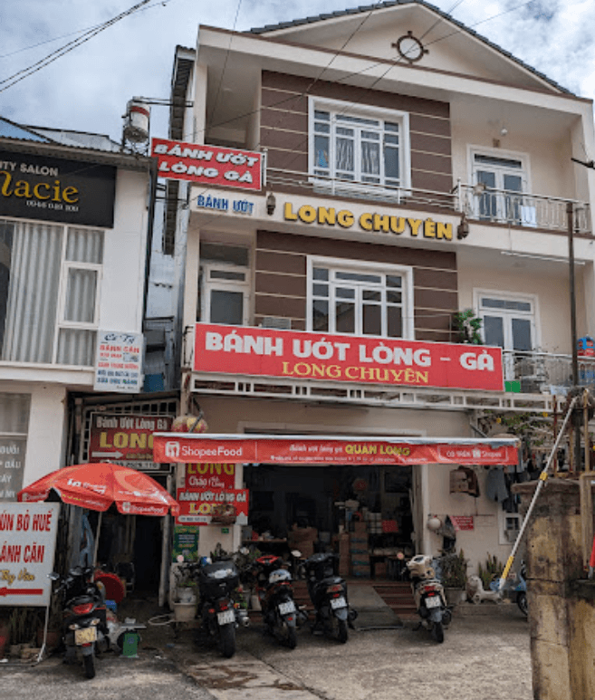 Bánh ướt lòng gà Long