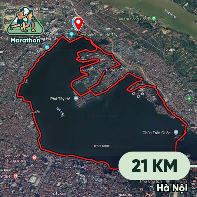 Tây Hồ Half Marathon 2024 21km