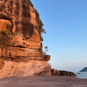 Red Limestone Cliff