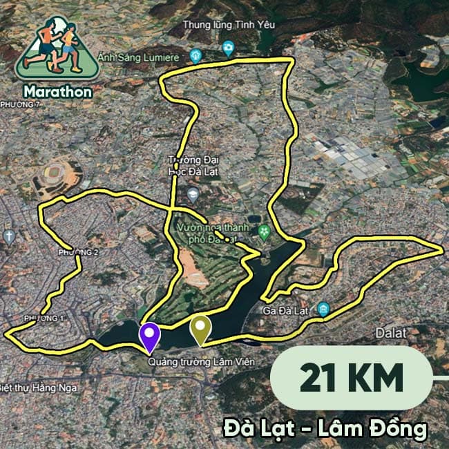 Dalat Fresh Night Marathon 2024 21km