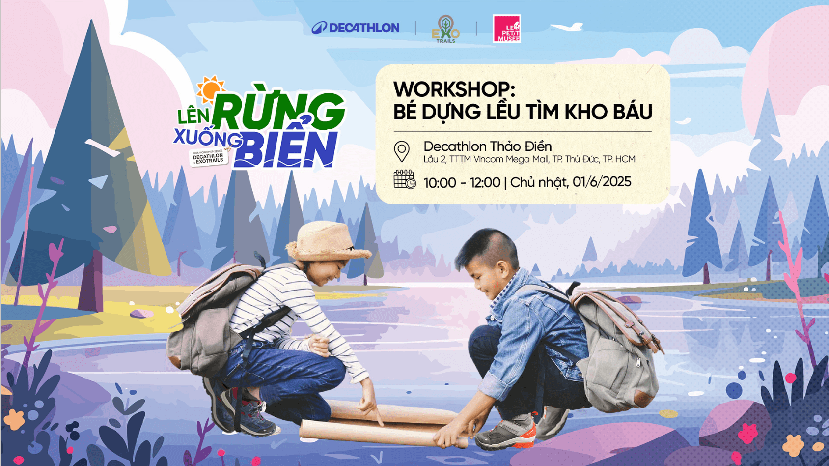 WORKSHOP 3 - NHỮNG NHÀ TRẠI NHỎ: CẮM TRẠI VÀ TRUY TÌM KHO BÁU