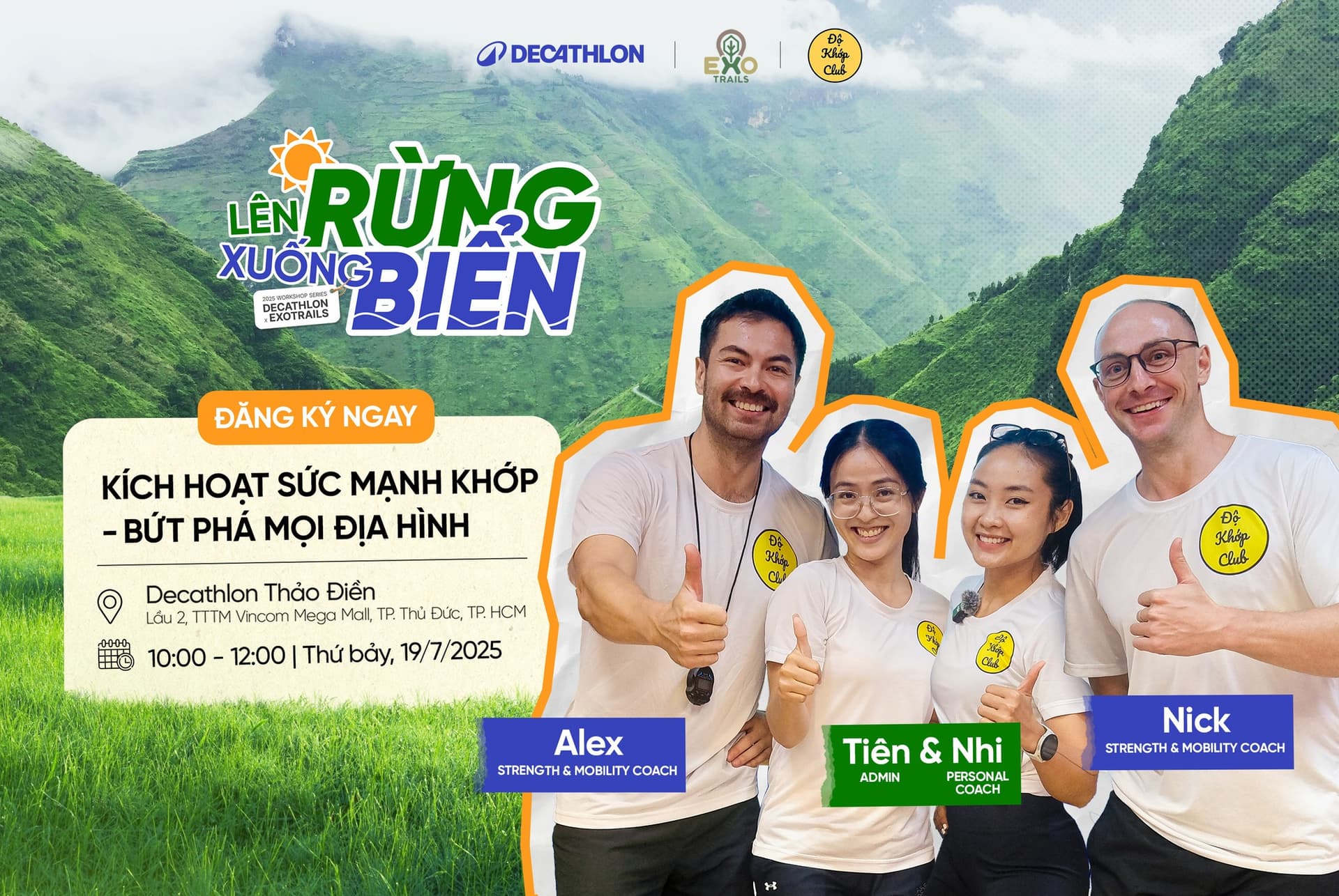 WORKSHOP 7: KÍCH HOẠT SỨC MẠNH KHỚP – BỨT PHÁ MỌI ĐỊA HÌNH