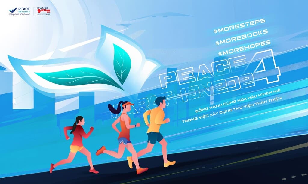 Peace Marathon Open 2024: Khi mỗi bước chân không chỉ là chạy #moresteps #morebooks #morehopes