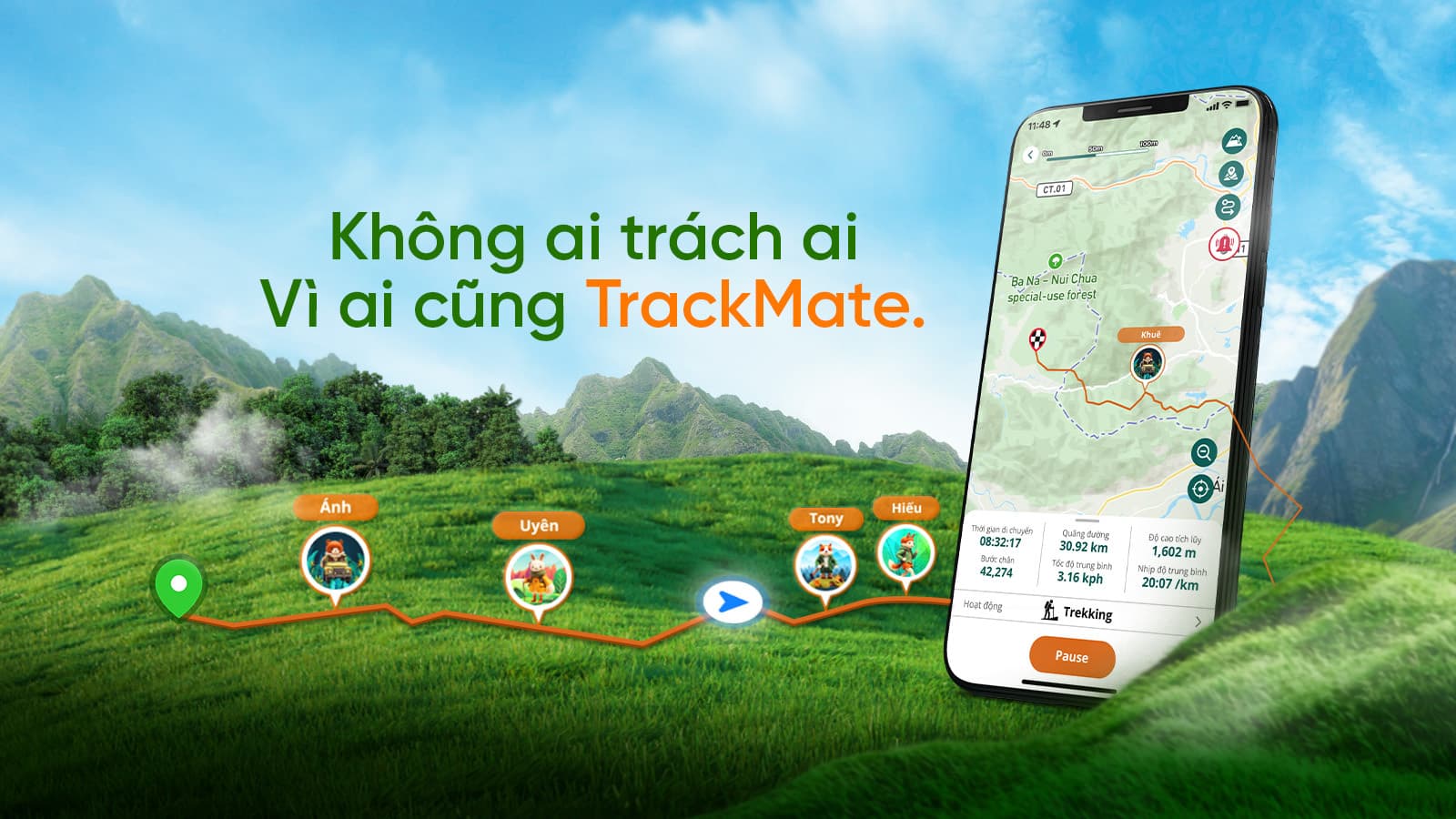 TrackMate - Exclusive 2 in 1 Digital Map for Group Adventures