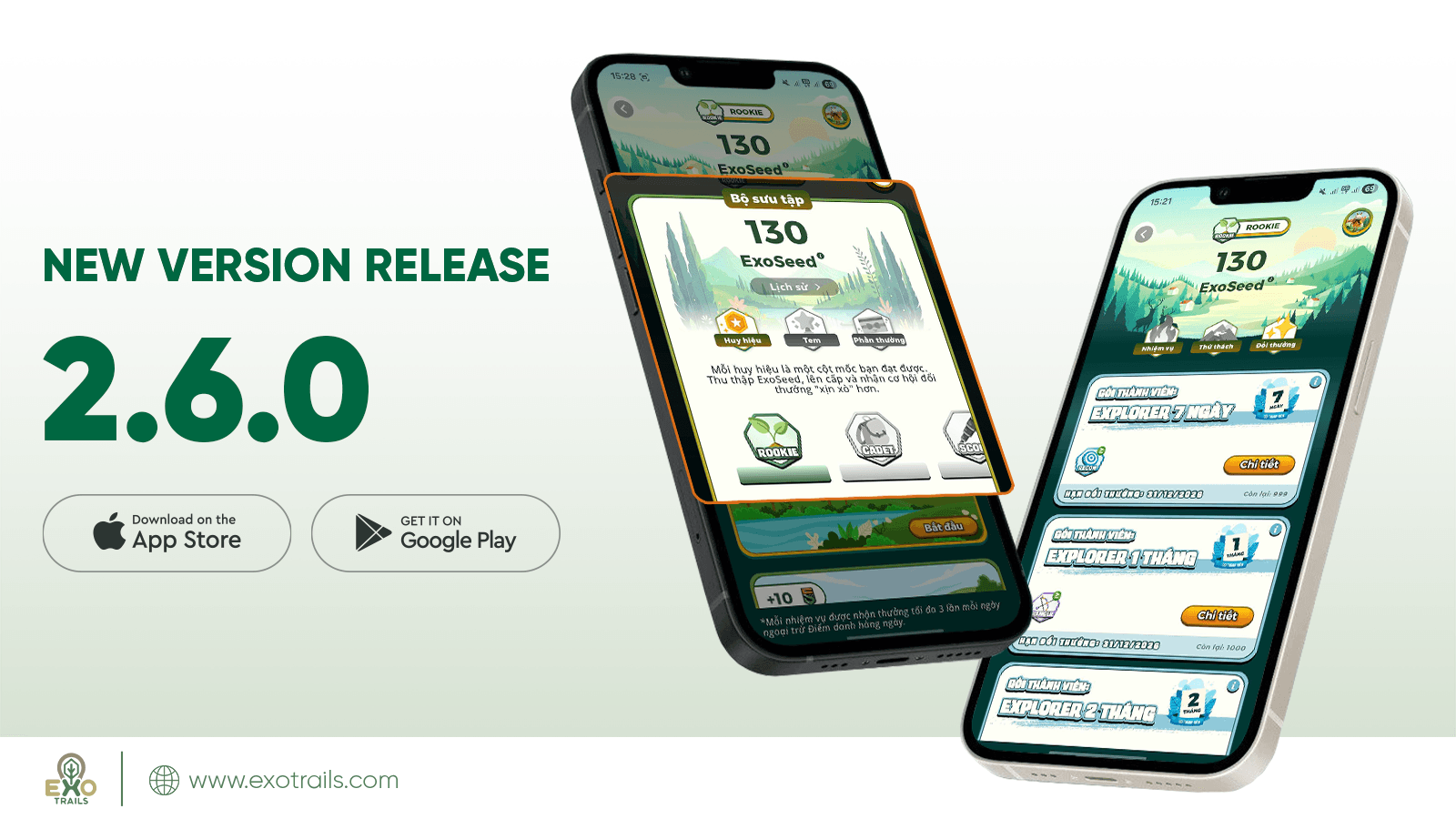 ExoTrails 2.6.0: Introducing ExoSeed Simple Redemption - Turning Your Journey into Rewards